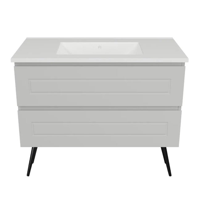 Timberline Nevada Plus Classic Vanity On Legs with Ceramic/Mineral Composite Top 600-1800mm