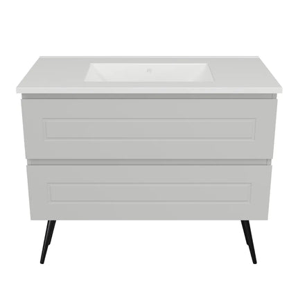 Timberline Nevada Plus Classic Vanity On Legs with Ceramic/Mineral Composite Top 600-1800mm