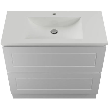 Timberline Nevada Plus Classic Vanity Floor Standing with Ceramic/Mineral Composite Top 600-1800mm