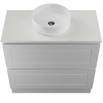 Timberline Nevada Plus Classic Vanity Floor Standing with SilkSurface Top & Above Counter Basin 600-1800mm