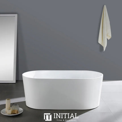 Ario 1200 Freestanding Bathtub Gloss White Non-Over Flow 1200X710X550 ,