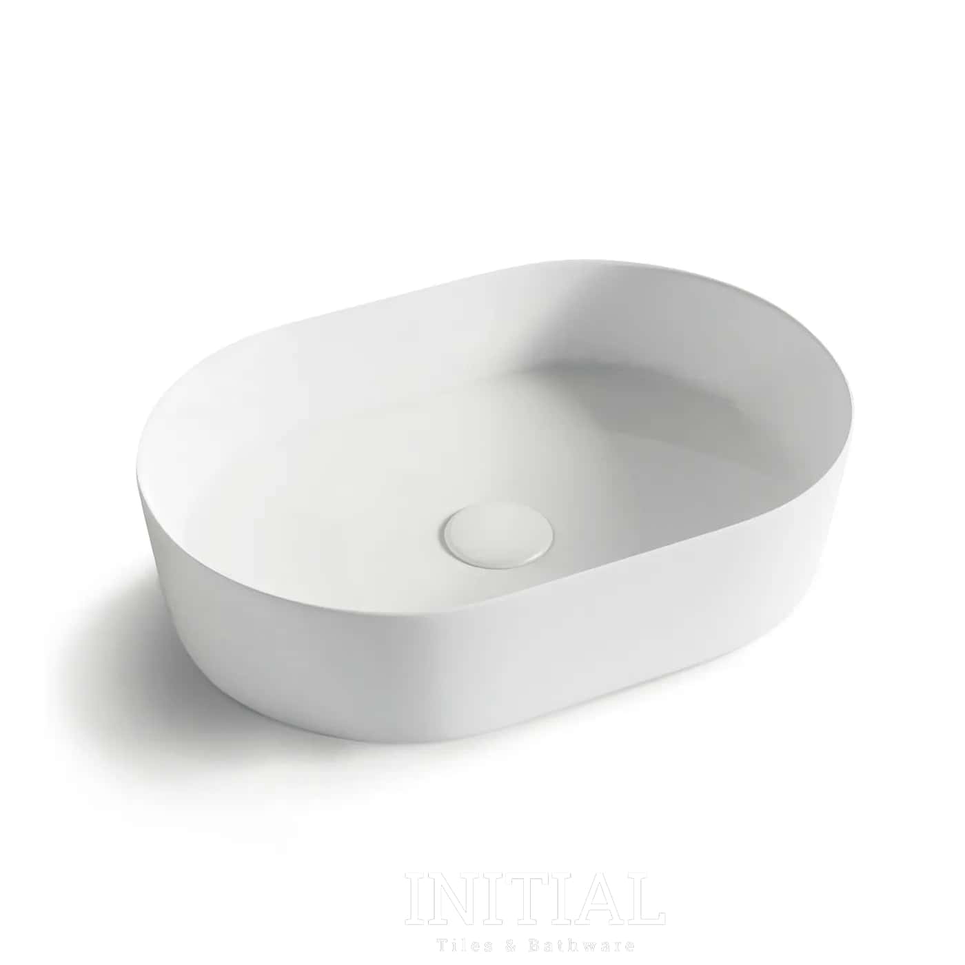 Oval Above Counter Basin, Matte White, 500 X 340 X 120 mm , Default Title