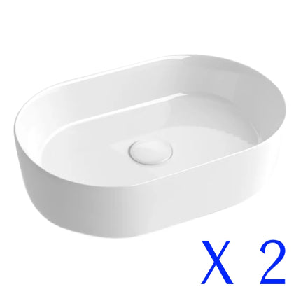 Add Basin (Only Available when combined with Bathroom Package) , Gloss White Pill X 2