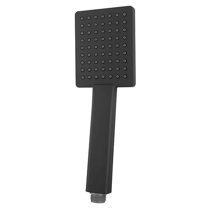 Square Top Water Inlet Shower Combination Matt Black ,