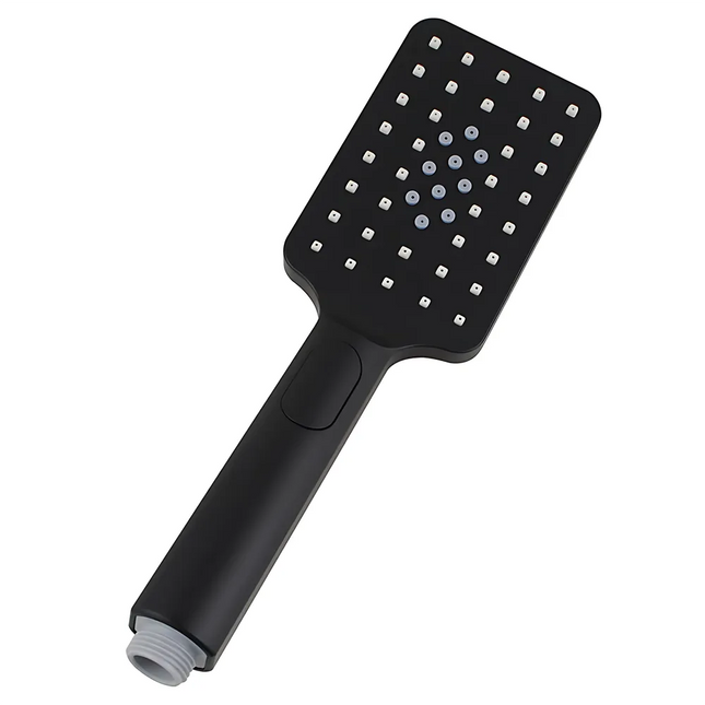 Add Square Matt Black Hand Shower Head , 3 functions