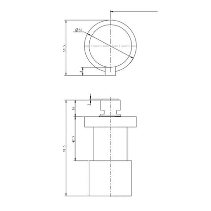 Louis Lever Round Shower Wall Taps Matt Black ,