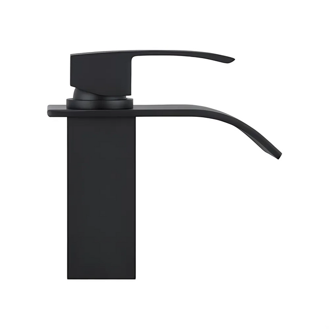 Acsa Waterfall Basin Mixer Matt Black ,