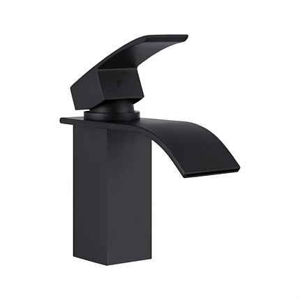 Acsa Waterfall Basin Mixer Matt Black ,