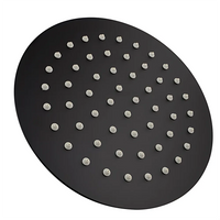 Round Right Angle Top Inlet Shower Combination Matt Black ,