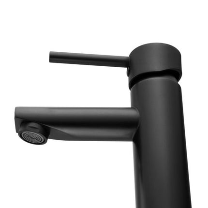 Louis Lever Round Basin Mixer (Tall Version) Matte Black ,