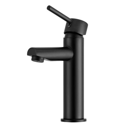 Louis Lever Round Basin Mixer (Tall Version) Matte Black ,