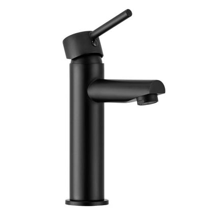 Louis Lever Round Basin Mixer (Tall Version) Matte Black ,