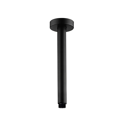 Round Ceiling Arm Shower Matt Black , 300mm