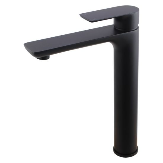 Vago Tall Basin Mixer Matte Black ,