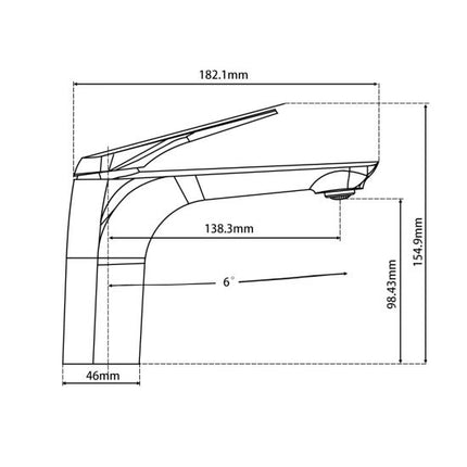 Belle Basin Mixer Matte Black ,