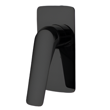 Belle Square Shower/Bath Wall Mixer Matte Black ,