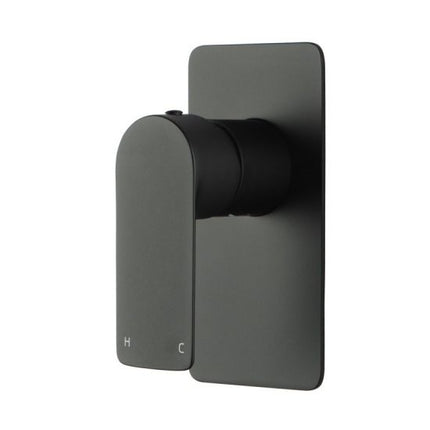 Vago Solid Brass Shower/Bath Wall Mixer Matte Black ,