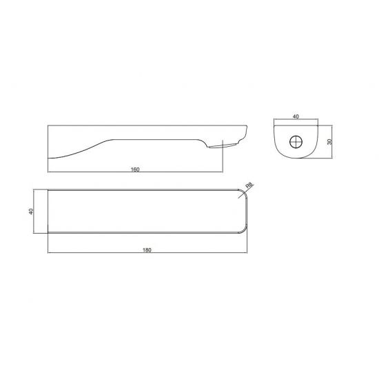 Tera Bathtub/Basin Wall Spout Matte Black ,