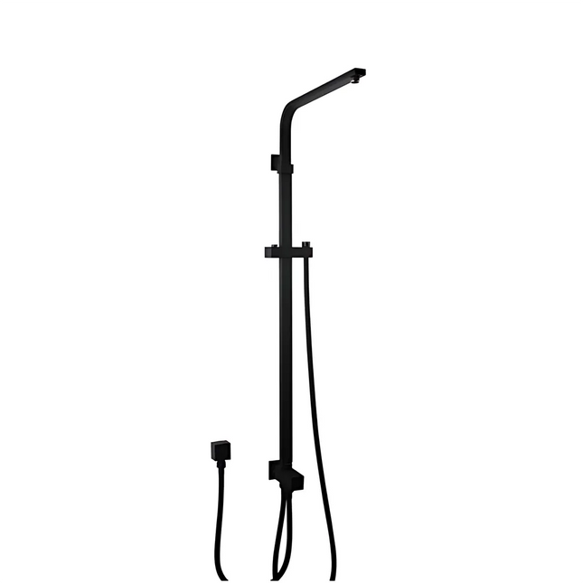 Square Top/Bottom Inlet Shower Combination Matt Black ,