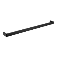 Tera Square Single Towel Rail 800mm Matt Black , Default Title