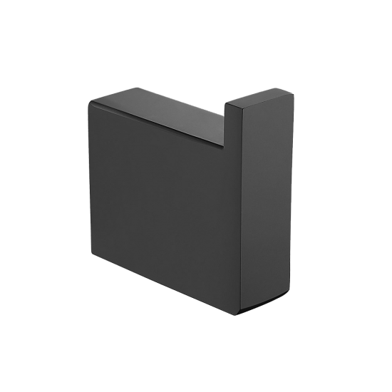 Tera Square Robe Hook Matte Black ,
