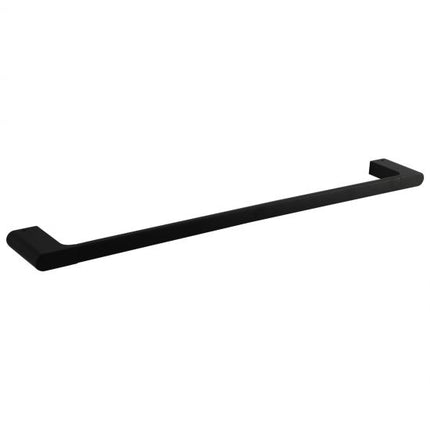 Belle Single Towel Rail 600mm Matt Black , Default Title