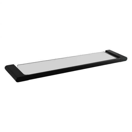 Belle Glass Shelf Matte Black ,