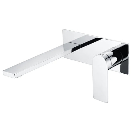 Ruki Wall Basin Mixer with Spout Chrome