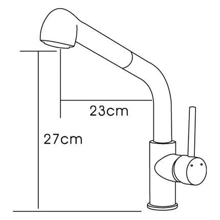 Otus Pin Handle Pull-Out Sink Mixer Chrome