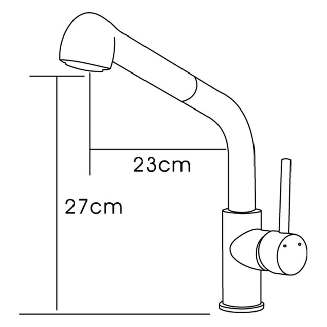 Otus Pin Handle Pull-Out Sink Mixer Chrome