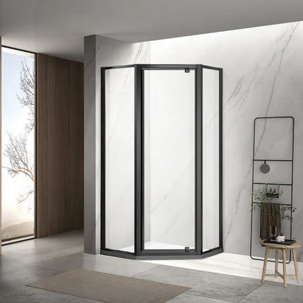 Diamond Semi-Frame Pivot Door 6mm Glass 900-1000 X 2000mm