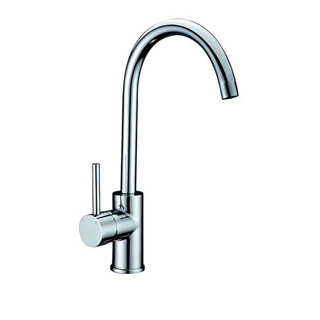 Otus Pin Handle Gooseneck Sink Mixer Chrome