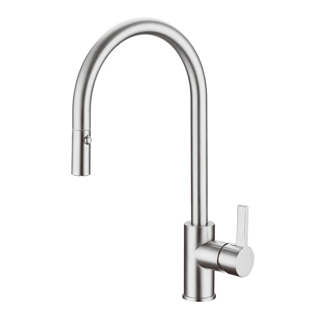 Otus Pull Out Gooseneck Sink Mixer Chrome