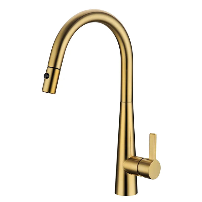 Otus Lux Pull Out Sink Mixer Brushed Gold