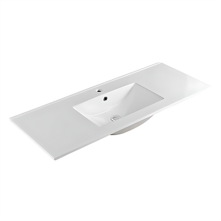 Ceto Brindabella Fluted Wall Hung Vanity Matte White Middle Drawers 1200 ,