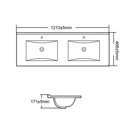 Standard Ceramic Top 613-1513WX466DX171H