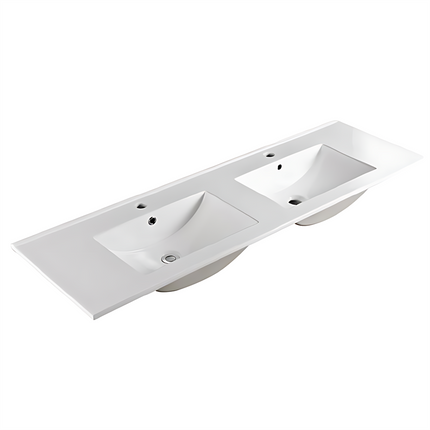 Ceto Brindabella Fluted Wall Hung Vanity Matte White Drawers on Both Sides 1500 ,