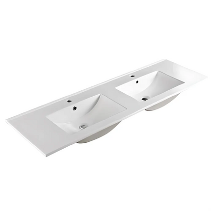 Ceto Brighton Fluted Freestanding Floor Vanity Matte White 1500 ,