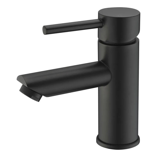 Otus Pin Handle Basin Mixer Matt Black, 2 Sizes