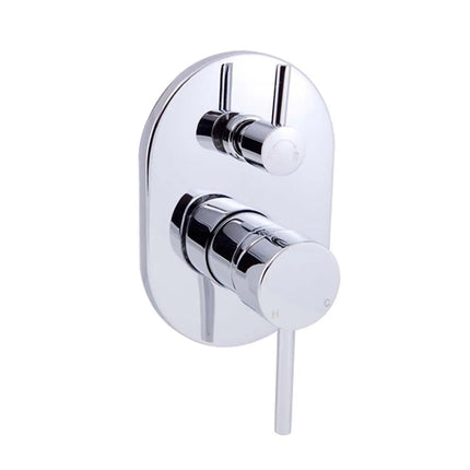 Otus Pin Handle Wall Mixer With Diverter Chrome