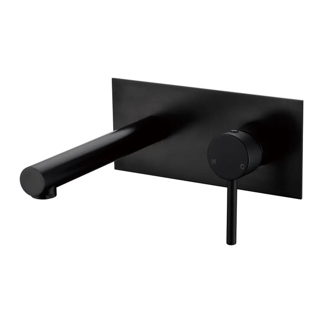 Otus Wall Basin Mixer with Spout Matt Black