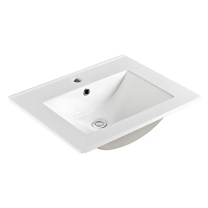 Ceto Brindabella Fluted Wall Hung Vanity Matte White 600 ,