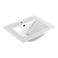 Ceto Brindabella Fluted Wall Hung Vanity Matte White 600 ,