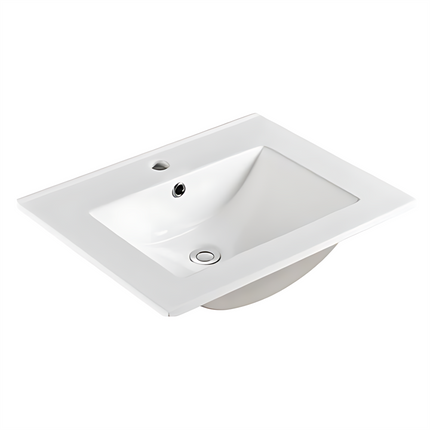 Ceto Brighton Fluted Freestanding Floor Vanity Matte White 600 ,