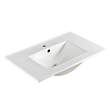 Ceto Brindabella Fluted Wall Hung Vanity Matte White 750 ,