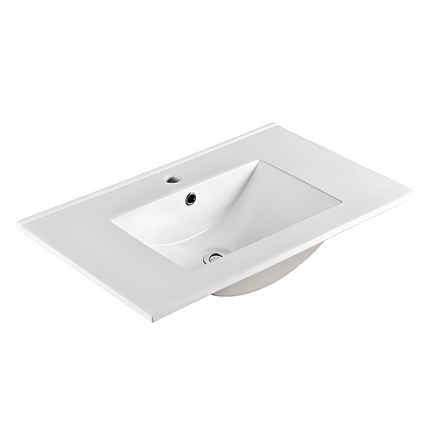 Ceto Brighton Fluted Freestanding Floor Vanity Matte White 750 ,