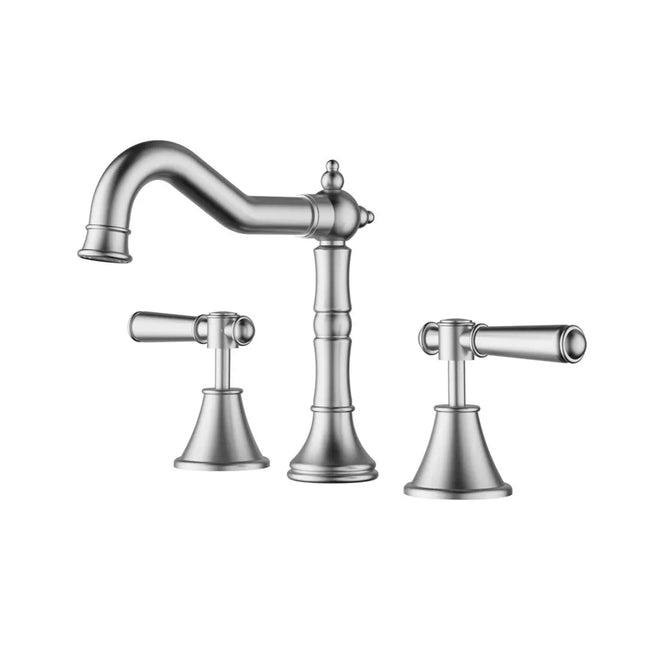 Ikon Clasico Basin Set Brushed Nickel