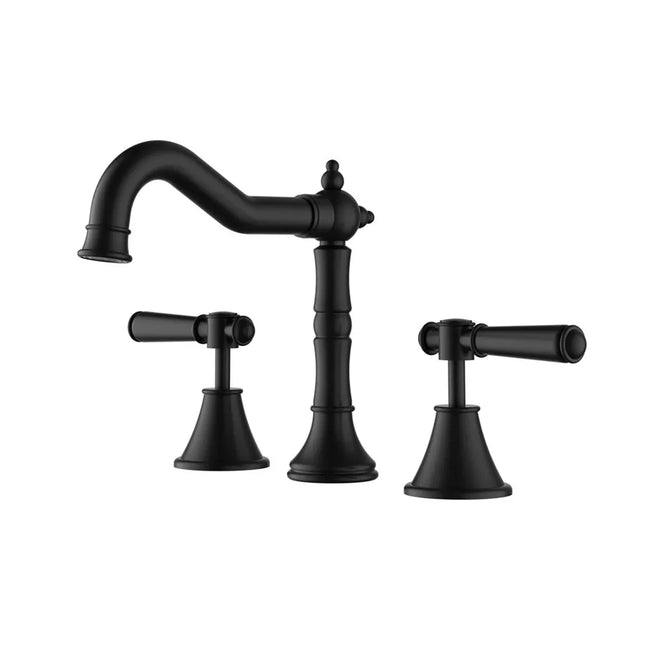 Ikon Clasico Basin Set Matt Black