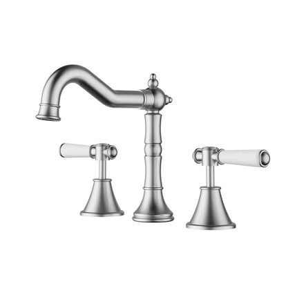 Ikon Clasico Basin Set Brushed Nickel