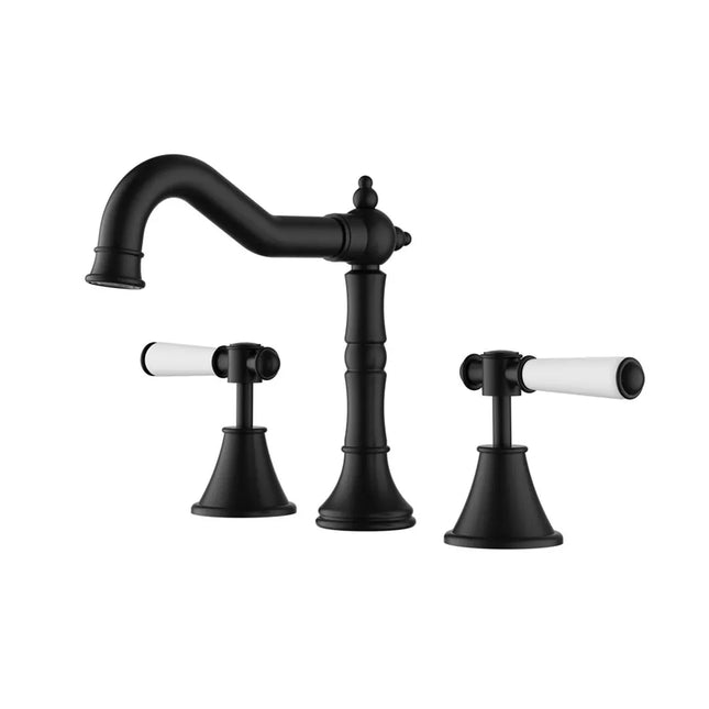 Ikon Clasico Basin Set Matt Black